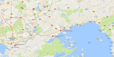 Shekou پورٹ نقشہ