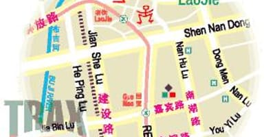 Dongmen مارکیٹ میں شینزین نقشہ