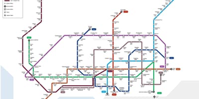شینزین mtr نقشہ